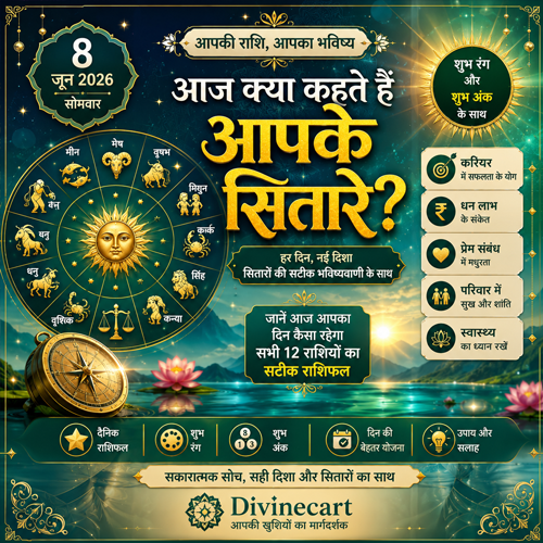 Free Horoscope for 8 June 2026 - Divinecart.in