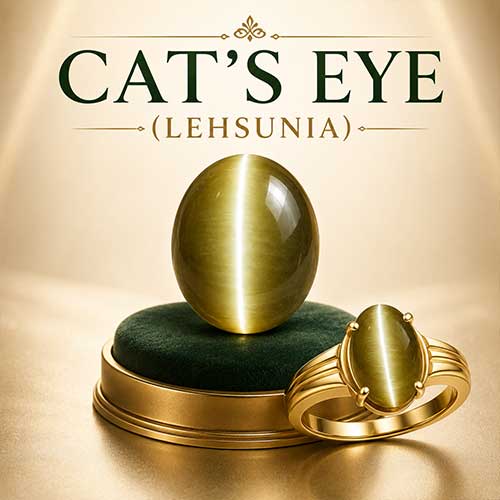 Cat’s Eye (Lehsunia) Gemstone - Divinecart.in