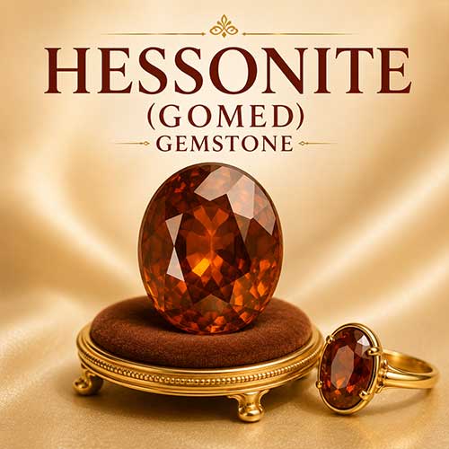 Hessonite (Gomed) Gemstone - Divinecart.in