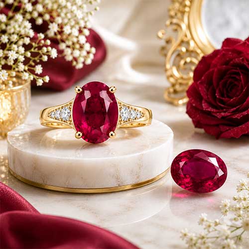 Ruby (Manik) Gemstone - Divinecart.in