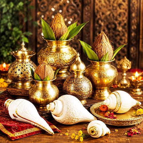 Shankh & Kalash - Divinecart.in