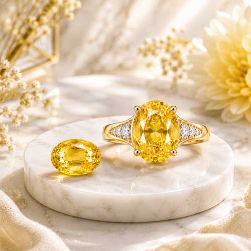 Yellow Sapphire (Pukhraj) Gemstone - Divinecart.in