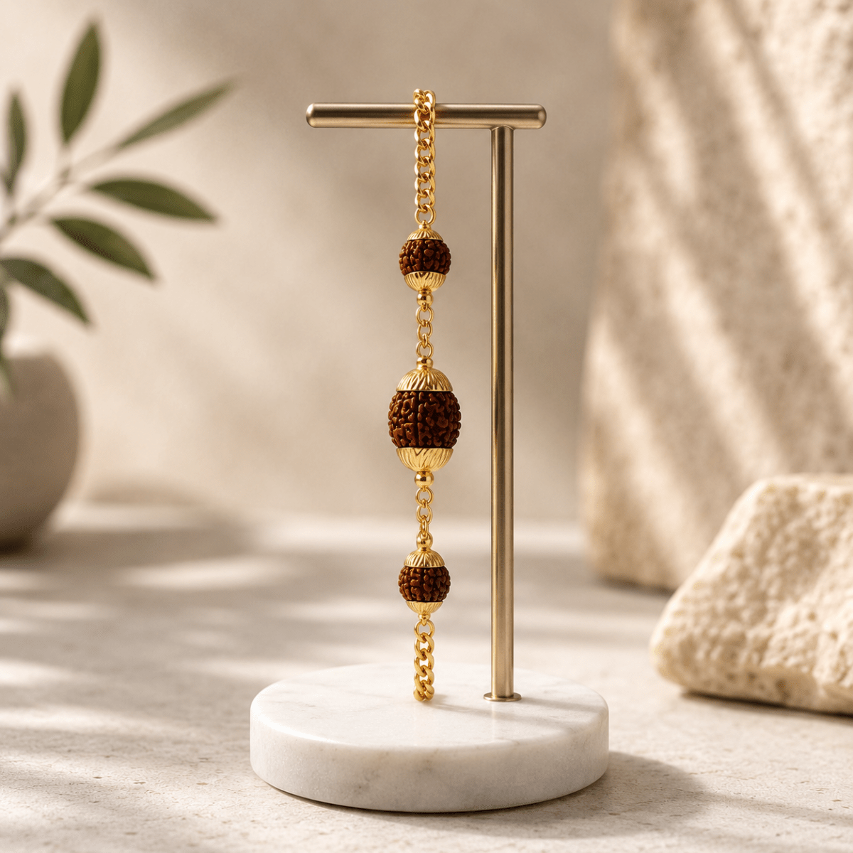 Shiv Rudraksha Chain Bracelet - Divinecart.in