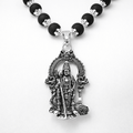 Silver Plated Karungali Mala | Original Karungali Wood Mala for Spiritual Growth | Divinecart - Divinecart.in