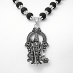 Silver Plated Karungali Mala | Original Karungali Wood Mala for Spiritual Growth | Divinecart - Divinecart.in