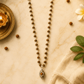 Mahadev Shankh Silver Rudraksha Mala - Divinecart.in