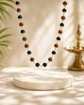 Shiv Raksha Silver Rudraksha Karungali Mala - Divinecart.in