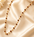 Shiv Shakti Gold Rudraksha Grace Mala - Divinecart.in
