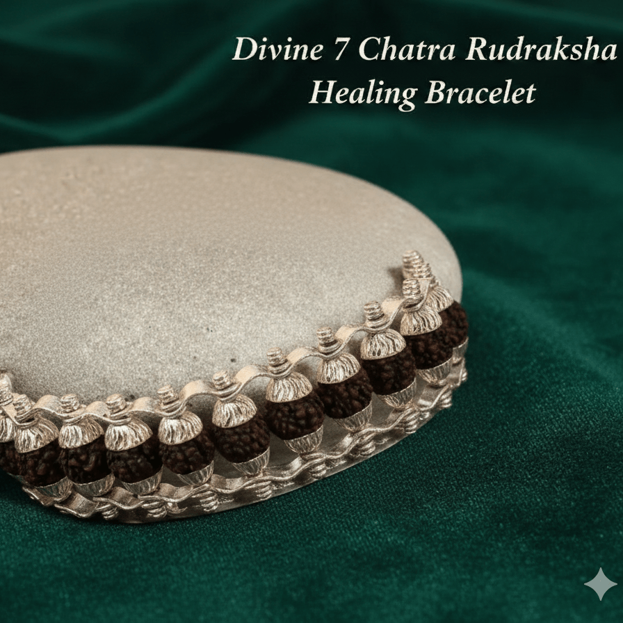 Shiv Silver Rudraksha Elegance Bracelet - Divinecart.in