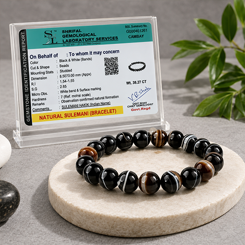 Shubh Sampada Crystal Agate Bracelet