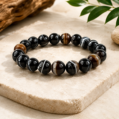 Shubh Sampada Crystal Agate Bracelet