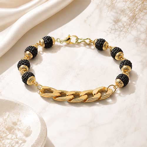 Shiv Divine Rudraksha Magnet Bracelet - Divinecart.in