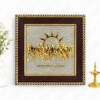 Raw Pyrite Dust Frame | Wealth, Prosperity & Positive Energy Decor | Divinecart - Divinecart.in