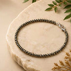 Pyrite Crystal Anklet – Wealth & Positive Energy Bracelet
