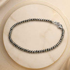 Pyrite Crystal Anklet – Wealth & Positive Energy Bracelet
